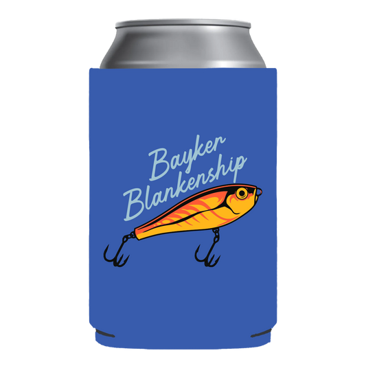 Blue Fishing Koozie